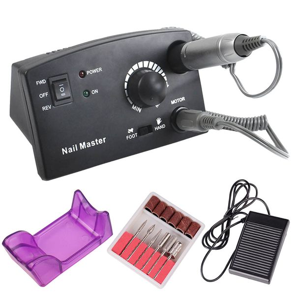 

new electric nail drill machine kit 35000 rpm nail cutter bit file manicure pedicure tools set