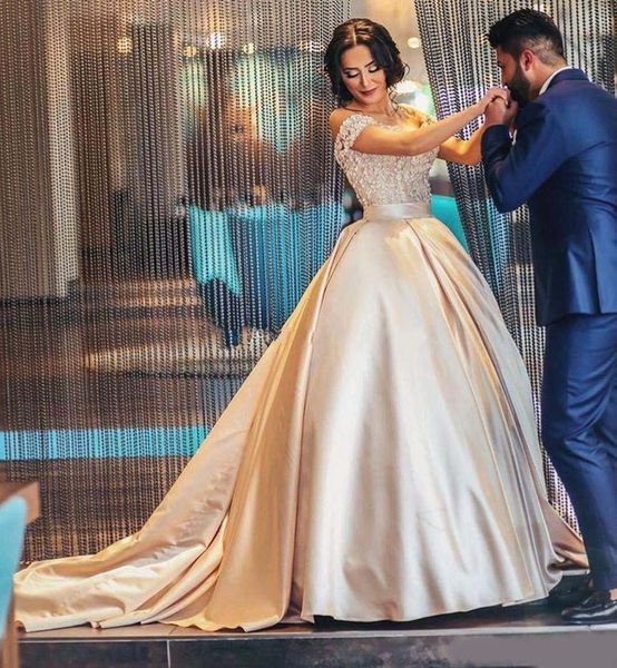 

2020 champagne ball gown quinceanera dresses sweetheart off shoulder lace appliques satin plus size saudi arabic prom dresses sweet 16 dress, Blue;red