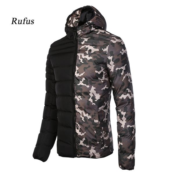 

winter jacket men 2019 fashion hooded male parka jacket mens solid/ printed reversible jackets and coats man winter parkas, Tan;black
