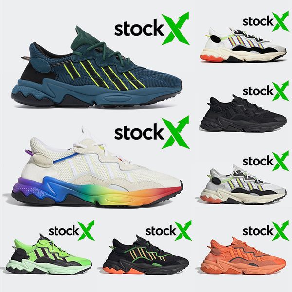 

wholesale 2020 pride xeno ozweego new pusha tech mineral men women running shoes white solar red neon green brand trainers sneakers 36-45, White;red