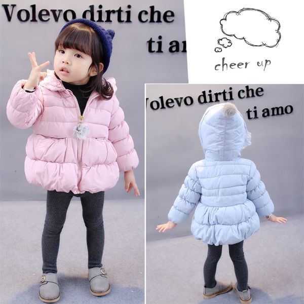 

children's wear 2019 winter girls new children's cotton clothes, Blue;gray