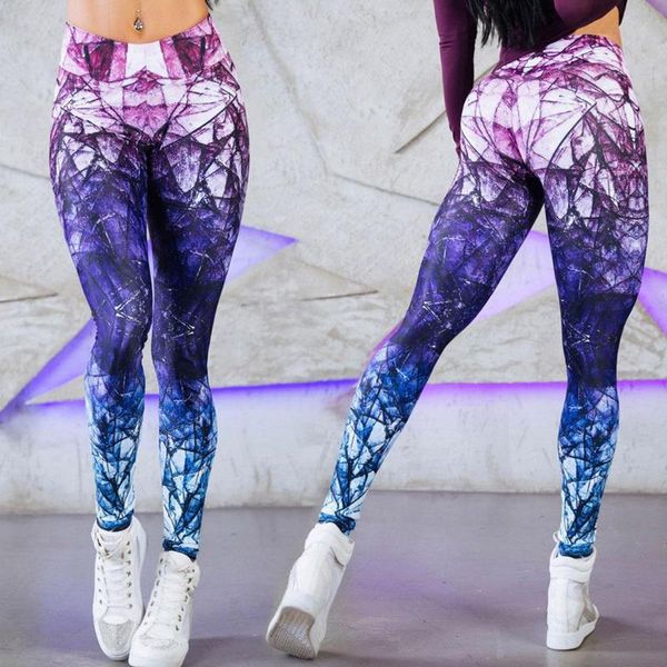 

women push up sport professional running sport fitness trousers women printed pants, Black