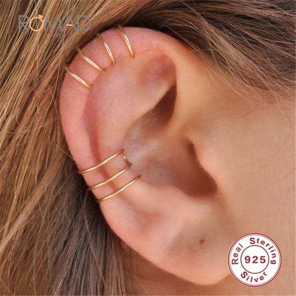 

vintage punk hollow ear bone earring geometry u-shaped ear clip earrings non pierced bone earrings men women jewelry gift r4, Silver