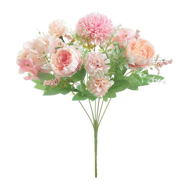 

7head fake peony flower artificial hand flower wedding decor