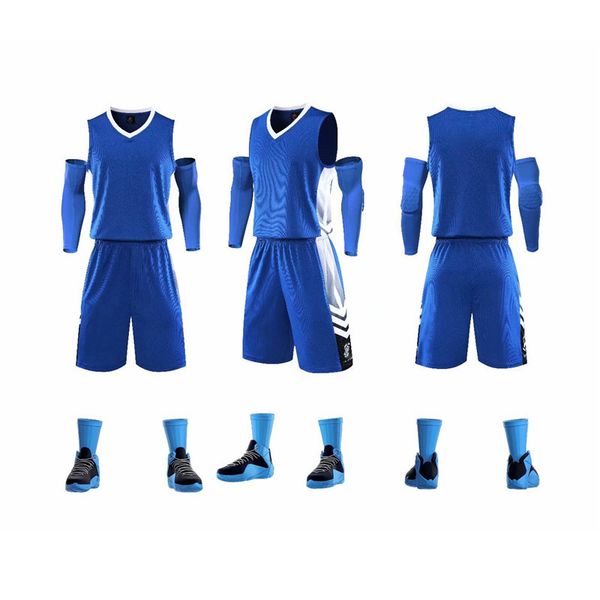 

jersey ball uniform 2020 summer new style basketball clothes suit men's customizable paragraph ultra-large size slam dunk