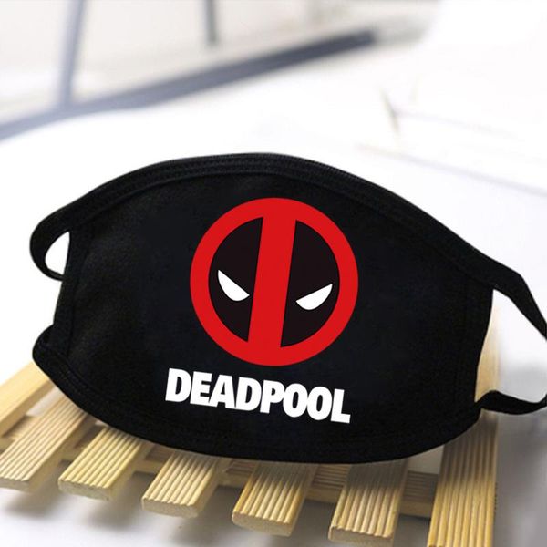 

breathable polyester reusable mask deadpool fashion face respirator anti mouth mask windproof masque de protection qxnon