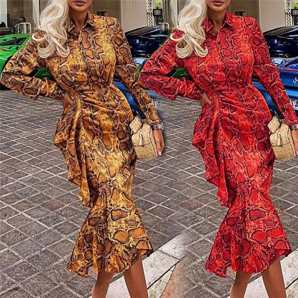 

для женщин конструктора печати сексуального платье повседневных длинный рукав leopard печать фиштейл платье моды famale slim fit одежды, Black;gray