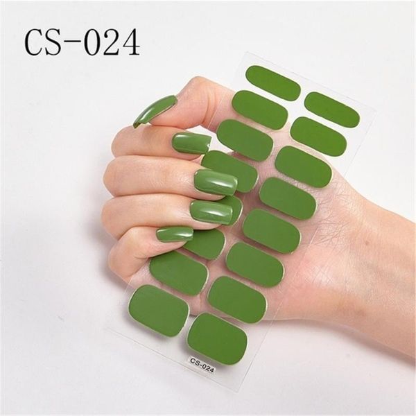 

1sheet nail art sticker polish wraps double ended adhesive solid color full cover strips diy fashion stickers manicure wholesale, Black