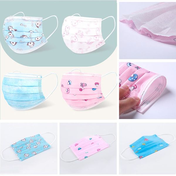 

100 pcs оптовых детей дизайнера дыхание одноразовые лицо маска дети fun fancy роты муфельной маска для лица пыли ветрозащитного защитных мас