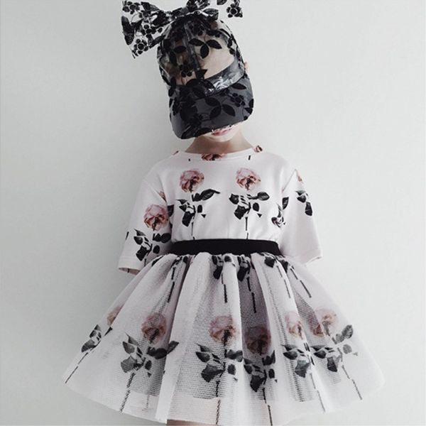 

2020 summer children girls clothing set white mesh skirt for girl kids clothes princess clothing set