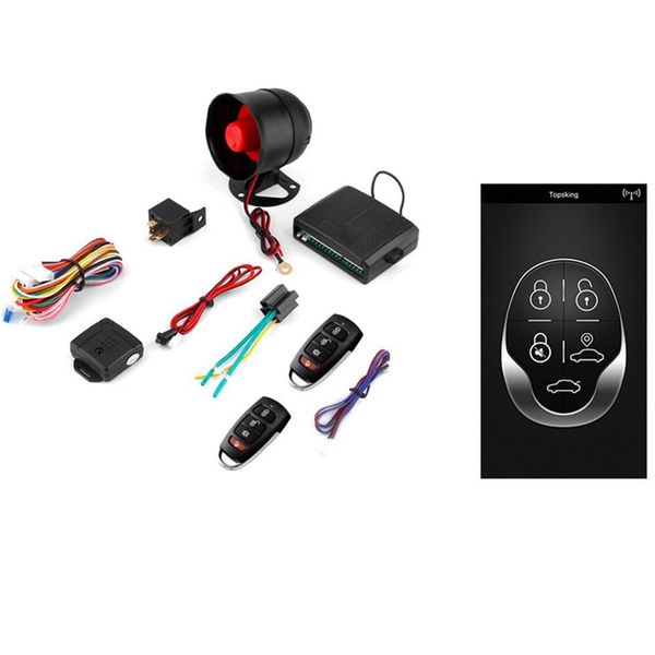 

2019 new one-way car burglar alarm mobile phone app control alarm sound and light anti-hijacking alarms