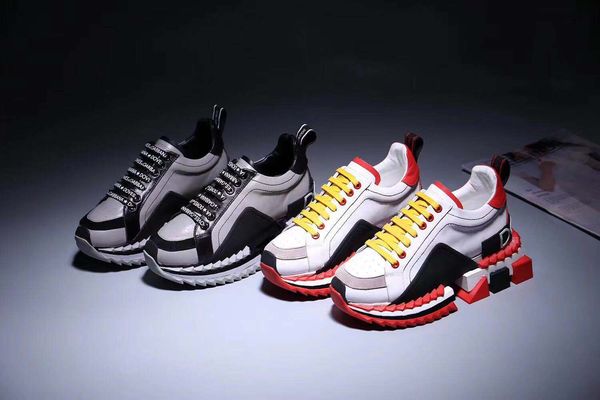 

2018 popular Designer sneakers leather trainers Women men casual shoes fashion Mixed color without box mil 1121 35-45