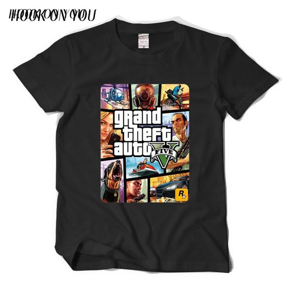 

Grand Theft Auto GTA T Shirt Men Street Long with GTA 5 T-shirt Men TShirts in Cotton Tees for Couples GTA5