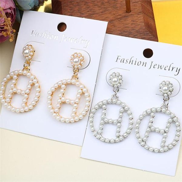 

luxury pearl длинной кисточка новой топа конструктора тавро серьга стержень letters стержень ухо серьга ювелирные изделия аксессуары для жен, Golden;silver
