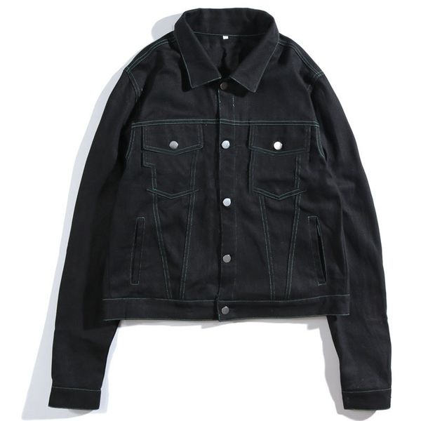 

blank denim jacket for men and women, Black;brown