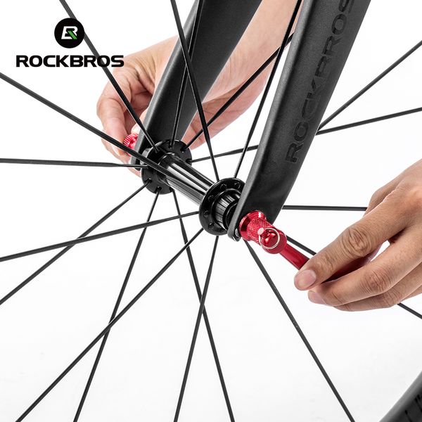 

rockbros front wheel lock of bicycle ultralight anti theft skewers road mtb bike wheels locking security bicycle lock