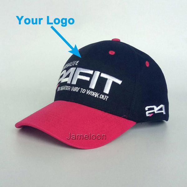 Sport Cap Low Moq Curve Visor Unissex Ajuste Tamanho 3D Bordado logotipo DIY Fivela ajustável Buckle personalizada pequena quantidade de chapéus de beisebol