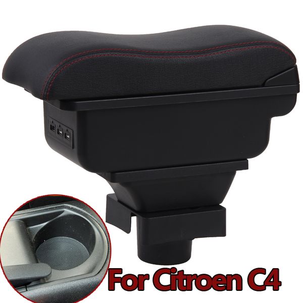 

center centre console storage box for c4 hatchback 2004-2010 armrest 2005 2006 2007 2008 2009 car-styling