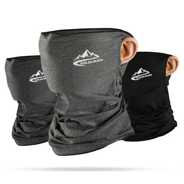 

spring summer cycling half face mask skin cool ice silk breathable uv protection sports headwear bike headband mask