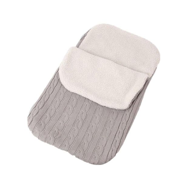 

детские спальный мешок младенца утолщение плюс velvet knit теплый спальный мешок шерсти прогулочная коляска plus velvet открытый