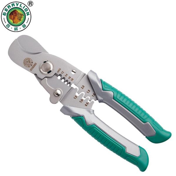 

berrylion 3 в 1 multifuntional wire stripper резки кабеля опрессовки мультитул инструмент для терминала электрика ручной инструмент y200321
