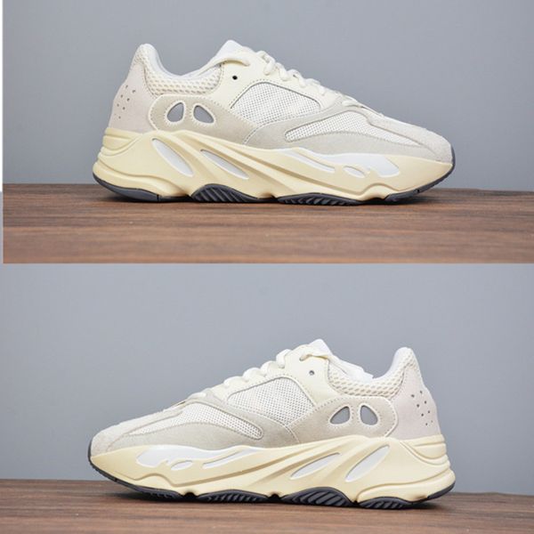 

700 kanye west wave static shoes men women black white blue grey sports designer athletics sneakerancient white fog loafers size 36-45