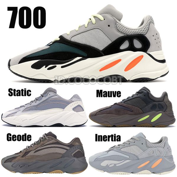 

2019 Static 700 Wave Runner Mauve EE9614 Inertia Kanye West 700 v2 Geode Мужчины Женщины Кроссовки Дизайнер Спорт