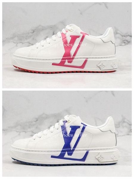 

2020 new white pink skakeboarding shoes ace platform luxury designers men's and women's casual shoes sports leather ladies sneak, White;red