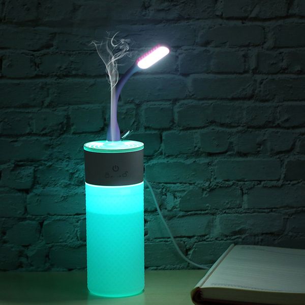 

300ml 3 in 1 air humidifier with mist fan led night light ultrasonic diffuser for home office car
