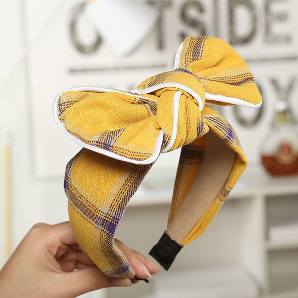 

fabric cloth bow headband beauty triple black fancy hair bands for babies hair style custom hair dslvd, Black;brown