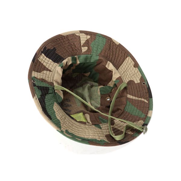 

tactical boonie hat army fisherman cap military training sun protector hat outdoor sports camouflage fishing hiking hunting cap, Black;white
