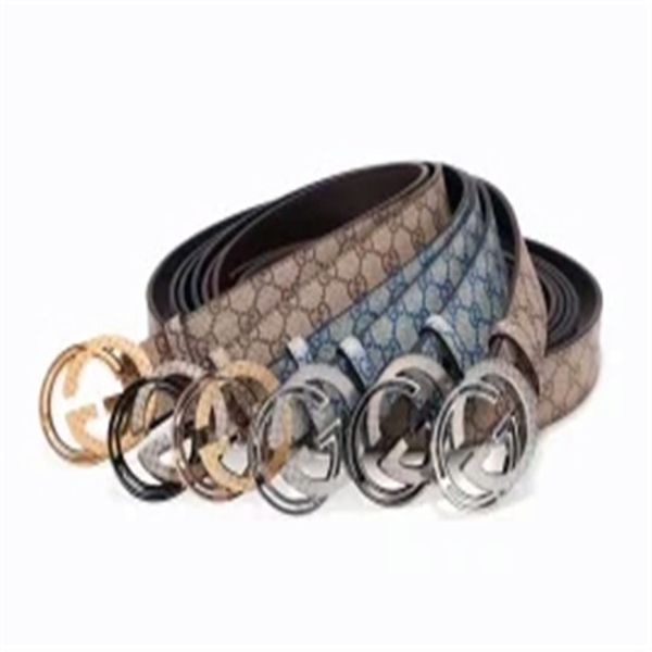 

2020 new men's fashion design leather quality belt leather european brand belt, Blue;purple