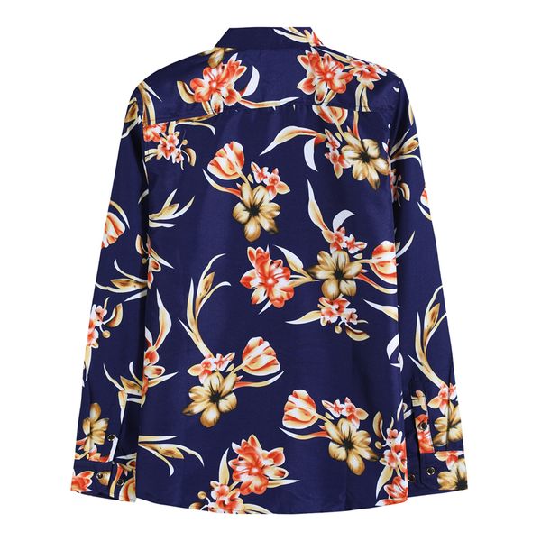 

2020 autumn new men's casual long-sleeved shirt fashion hawaiian style slim floral shirt mens clothing plus size 5xl 6xl 7xl, White;black