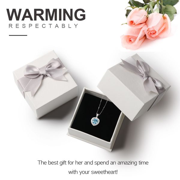 

love pendant simple heart neck decoration fashion adjustable girlfriend birthday s925 silver women necklace jewelry box chain