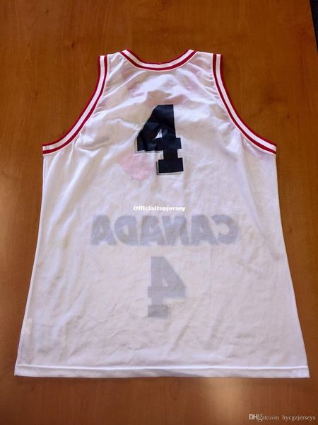 

vintage 1994 rick fox #4 canada champion jersey fiba nash men xs-5xl.6xl shirt stitched basketball jerseys retro ncaa, Black;blue