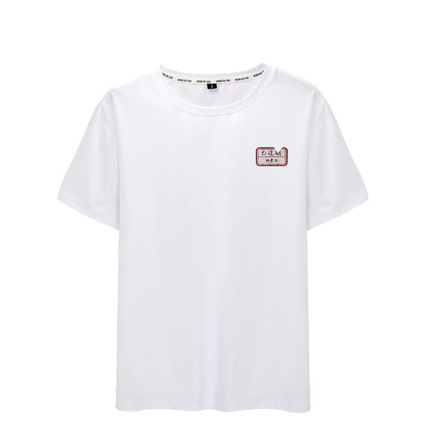 

мужчины и женщины с коротким рукавом t xuguochao в национальных обычаях этикетка написанные слова футболка мужчины и женщины популярная курт, White;black