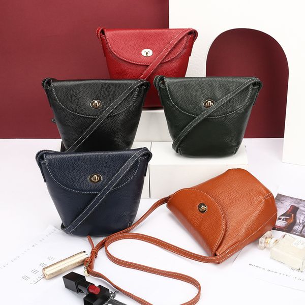 

genuine leather hangbag fashion women messenger bag black crossbody purse shell shape small shoulder bags female high capacity