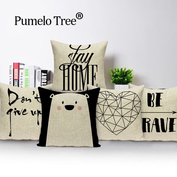 

letter cushion cover black white lash decor cushions custom pillow cover outdoor cushions dropshipping throw pillows
