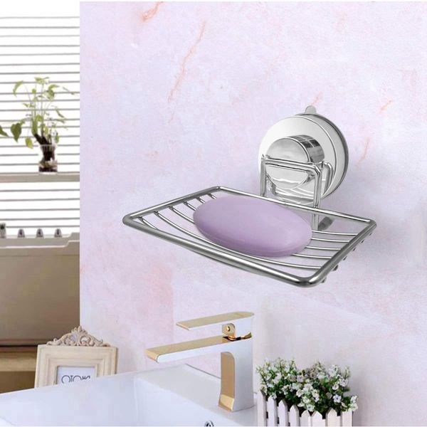 

soap dish holder,stainless steel soap basket with strong suction cup holder for bathroom,shower,kitchen,sinks,2 packs bathroom sinks