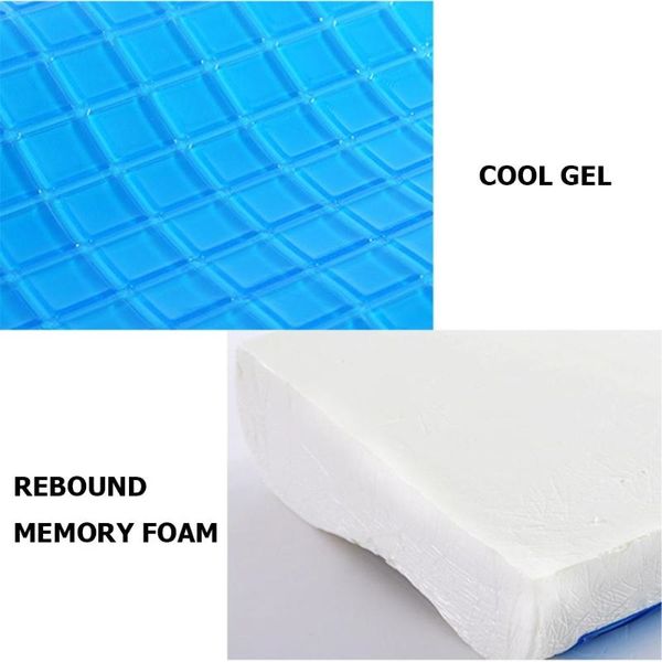

memory foam white bed gel pillow cooling orthopedic cushion for sleeping pillow
