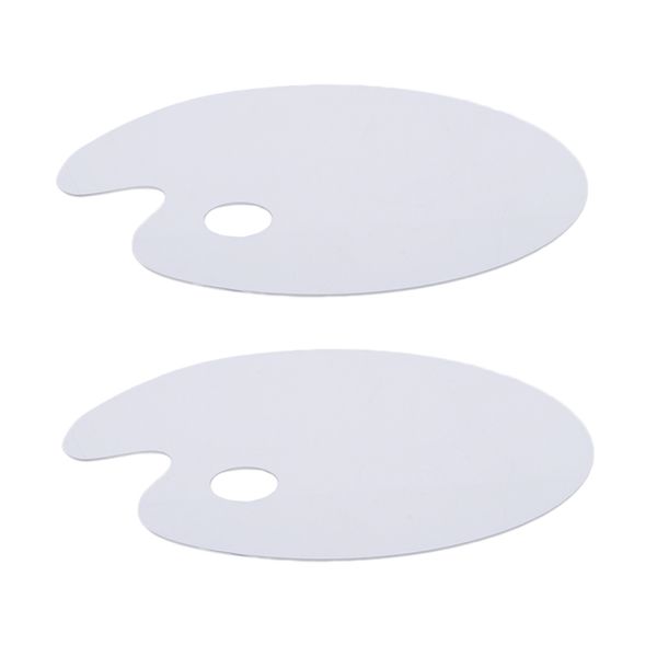 

2x clear acrylic paint palette color palette mixed palette brush paint artist art accessories