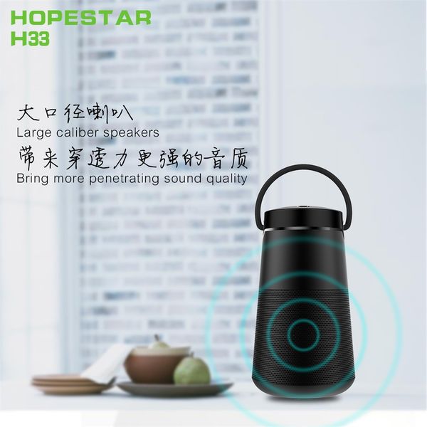 

hopestar h33 wireless portable small stereo bluetooth speaker outdoor bass effect with usb aux fm tf mobile sports frenzy subwoofer music