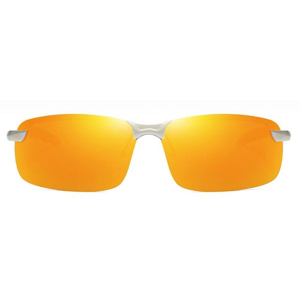 

missky men polarized sunglasses ultraviolet-proof sport driving goggles gift ornament, White;black