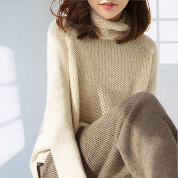 

omen pullover and sweater 100% cashmere and wool jumpers 3color winter new fashion thick warm female clothes girl, White;black