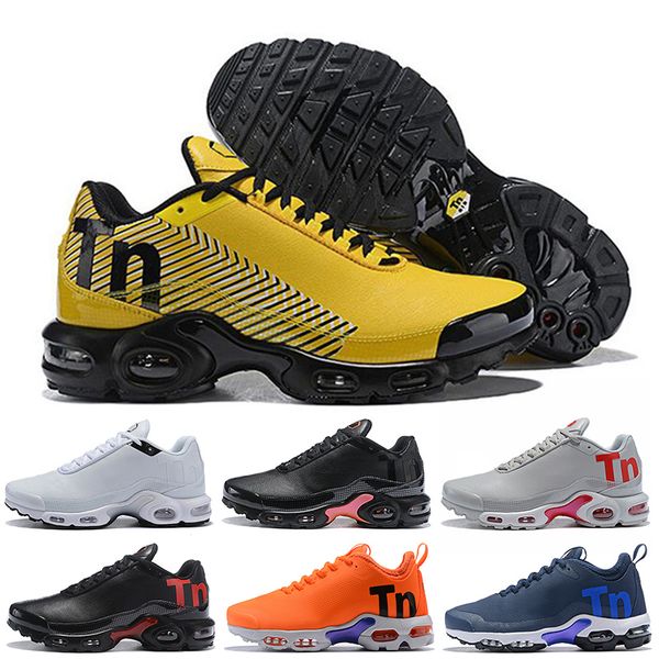 

Модные мужские кроссовки Mercurial Plus Tn SE Ultra TN Shoes Тройной черный белый синий оранжевы