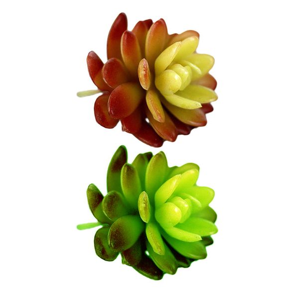 

simulation succulent plants 2pcs decorative life-like plants hand crafts artificial landscape accessories colorful