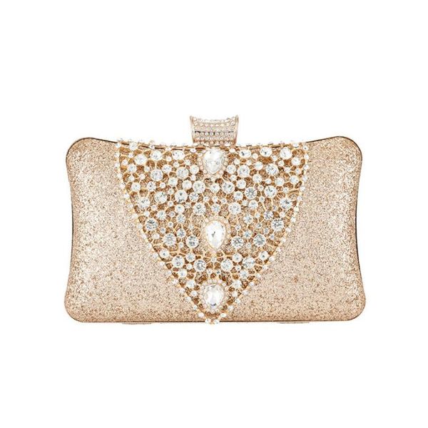 

2020 diamond beads evening clutch bags diamond bling wallets with chain dinenr purse for ladies drop shipping mn1671