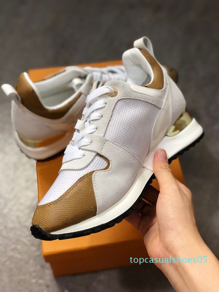 

run away designer sneakers woman man runner shoes real leather mesh sports shoes luxury shoes size us5-12 t05, Black