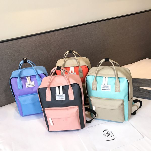 

cute backpack women canvas school bag for teenage girls campus lapbagpack feminina travel kawaii backpack preppy style 2020