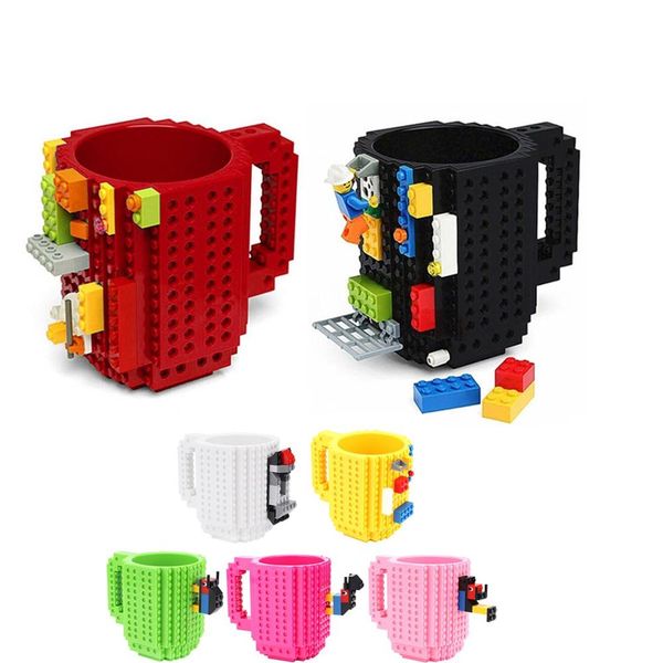 

350мл diy строительных блоков игрушки молока чашка кофе кружка совместимые legoings фотостудия просветить игрушки для детей подарков на день